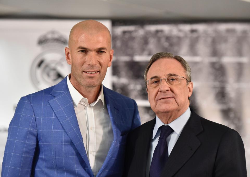 Chủ tịch Perez và Zidane