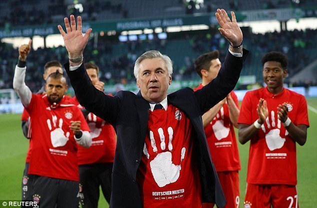 Carlo Ancelotti có thêm danh hiệu Bundesliga