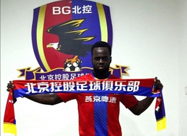 Tiote mới gia nhập đội bóng của Trung Quốc cách đây 4 tháng