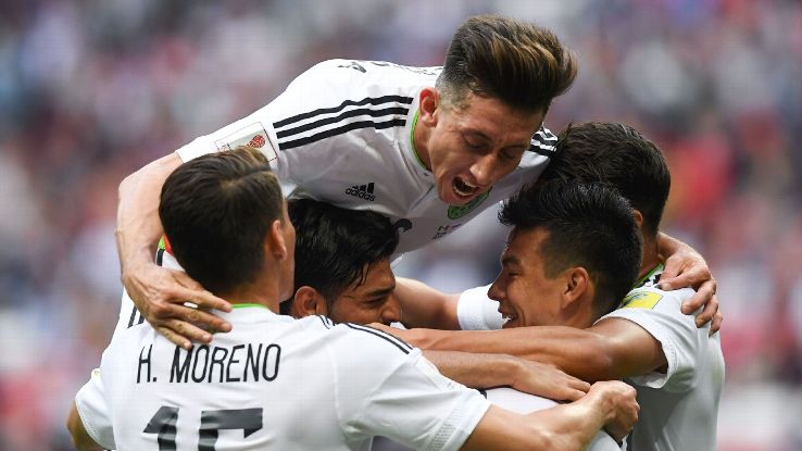 Mexico thắng ngược chủ nhà Nga với tỷ số 2-1