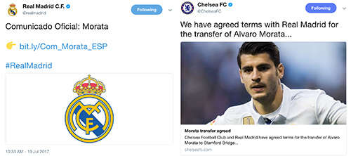 Cả Chelsea và Real đã xác nhận thương vụ Morata