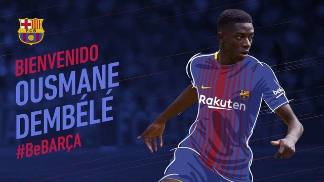 Dembele chính thức gia nhập Barcelona