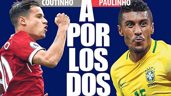 Valverde thích Paulinho (phải) hơn Coutinho