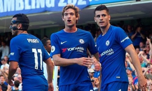 Morata và Alonso đã ghi tám bàn thắng cho Chelsea.
