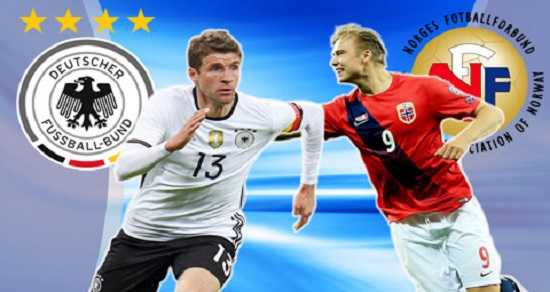 Link Sopcast, link xem trực tiếp Đức vs Na Uy vòng loại World Cup 5/9/2017