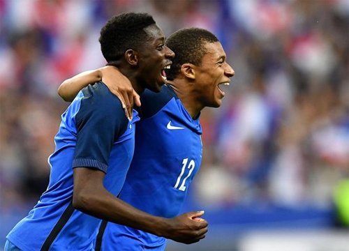 Dembele và Mbappe là tương lai của bóng đá Pháp.