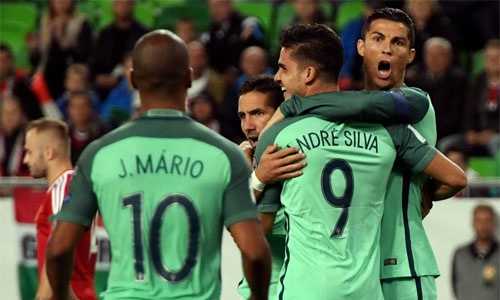 Ronaldo góp công, Bồ Đào Nha vất vả vượt qua Hungary