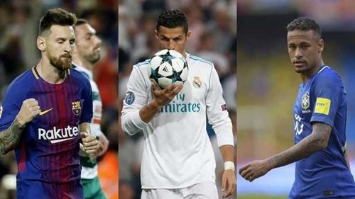 Messi, Ronaldo và Neymar là ba cái tên hay nhất năm 2017 do FIFA bình chọn