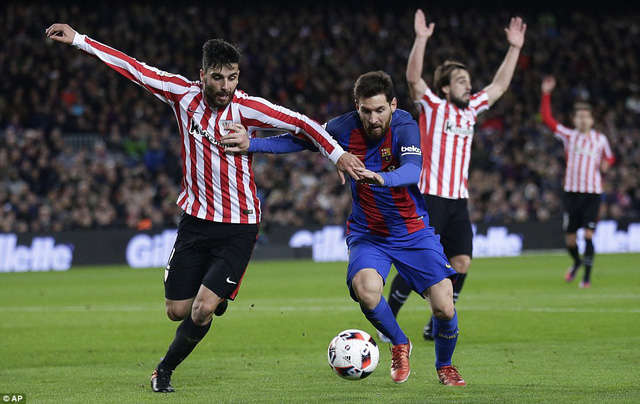 Messi vẫn là ngôi sao đáng chú ý nhất ở cuộc đấu với Bilbao đêm nay