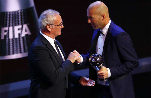 Từ chỗ xếp sau Ranieri trong năm 2016, Zidane vượt lên để giành danh hiệu