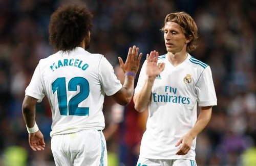 Marcelo và Modric đã có trận đấu không thành công ở La Liga cuối tuần qua.