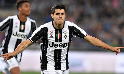 Morata nhớ những ngày khoác áo Juventus. 