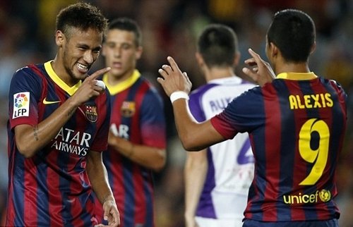 Neymar và Sanchez từng chơi bóng với nhau một mùa tại Barca