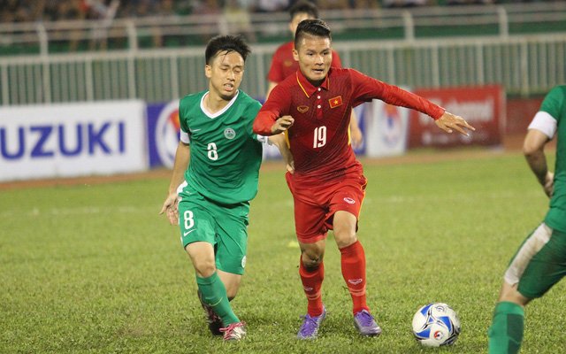 Quang Hải (19) là một trong những cầu thủ chưa được sử dụng đúng công suất tại SEA Games 29, dưới thời HLV Nguyễn Hữu Thắng 