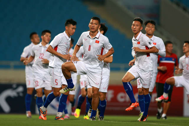 Các tuyển thủ Việt Nam đã sẵn sàng cho màn "chào hàng" với HLV Park Hang Seo