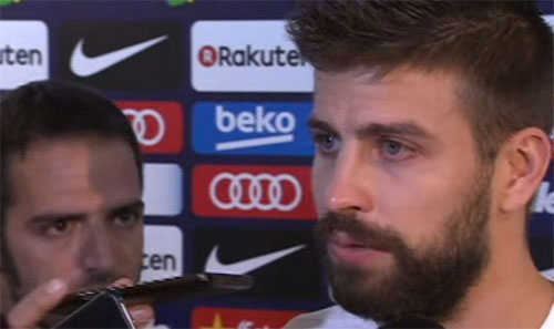 Pique rớm nước mắt khi tuyên bố sẵn sàng chia tay tuyển Tây Ban Nha