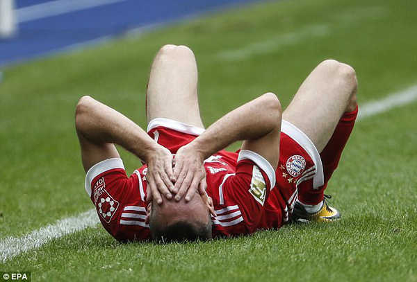 Ribery có thể phải chia tay sự nghiệp sân cỏ vì chấn thương nặng