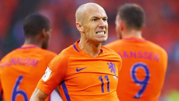 Robben thừa nhận, Hà Lan hết cơ hội dự World Cup 2018