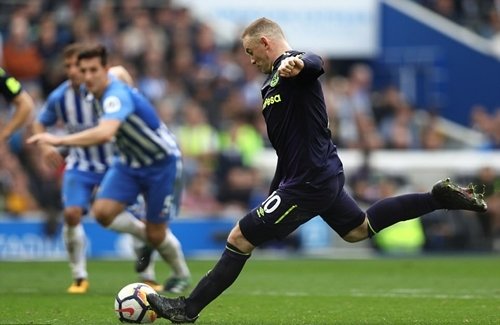 Rooney có bàn thứ ba cho Everton tại Ngoại hạng Anh