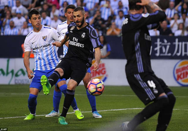 Real Madrid hạ Malaga 2-0 để lên ngôi vô địch La Liga năm ngoái