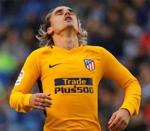 Griezmann đang mất cảm giác bóng trong màu áo Atletico. 