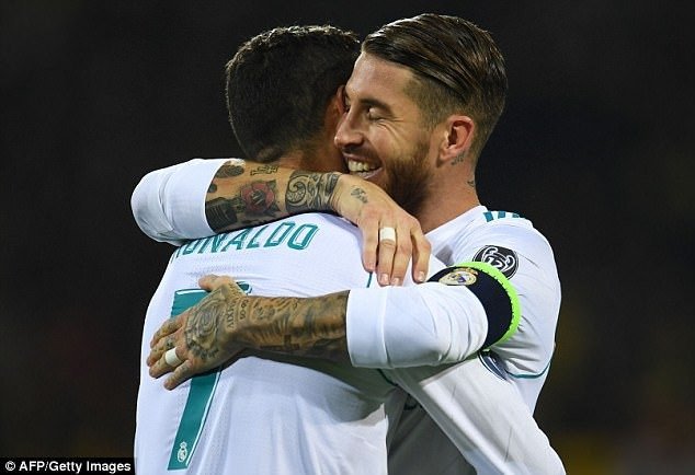 Mối quan hệ giữa C.Ronaldo và Sergio Ramos không còn tốt đẹp như xưa