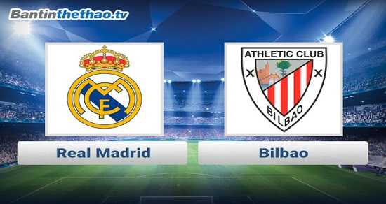 Link xem trực tiếp, link sopcast Real vs Bilbao đêm nay 3/12/2017 La Liga