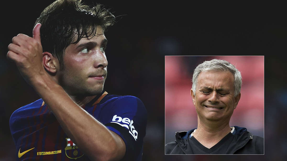 Barca ngăn cản giấc mơ Sergi Roberto của Mourinho