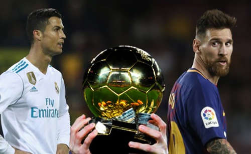 Ronaldo và Messi đang cùng có năm lần giành Quả Bóng Vàng
