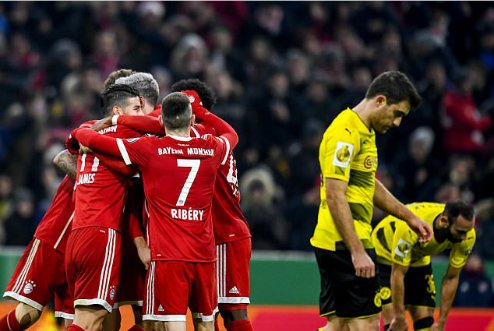 Bayern lần thứ hai giành chiến thắng trước Dortmund ở mùa giải năm nay sau khi đánh bại đối thủ với tỷ số 3-1 ở Bundesliga