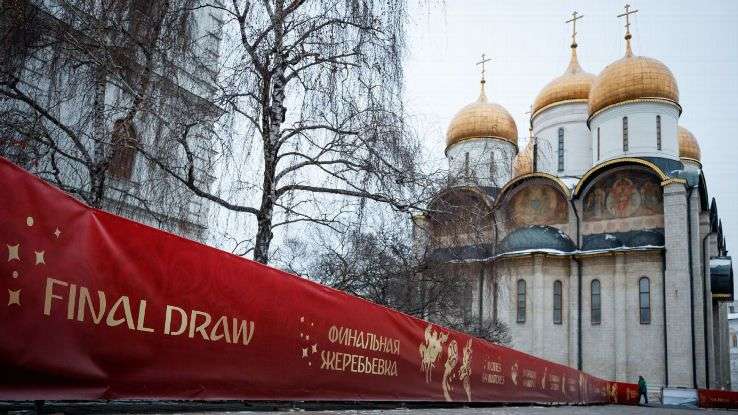 Lễ bốc thăm sẽ diễn ra trong điện Kremlin