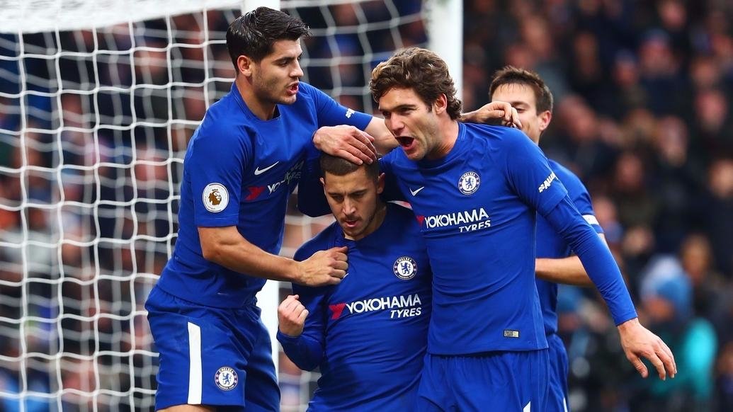 Hazard giúp Chelsea san bằng cách biệt. 
