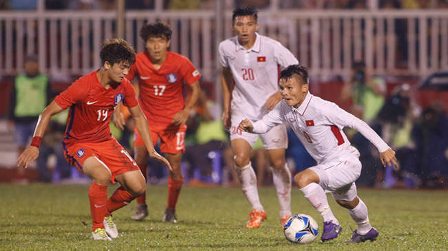 Khoảng cách giữa các cầu thủ là không quá lớn, nhưng so với Hàn Quốc, Australia rõ ràng U23 Việt Nam vẫn đứng dưới một bậc