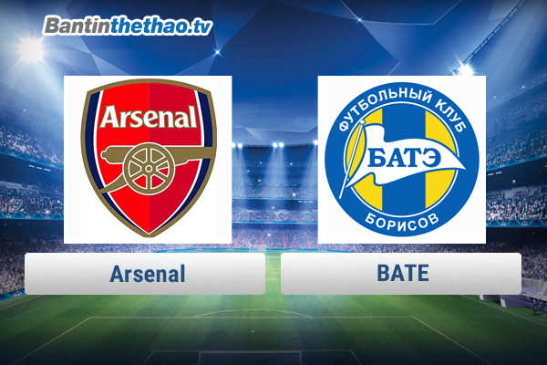 Link xem trực tiếp, link sopcast Arsenal vs BATE đêm nay 8/12/2017 Europa League