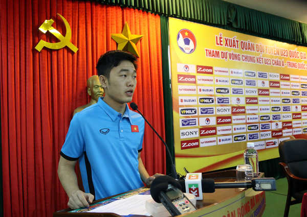 Xuân Trường: “U23 Việt Nam không ngại các đối thủ ở giải châu Á”