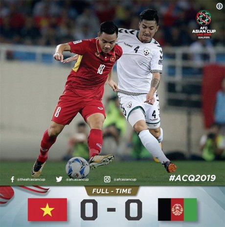 Hòa Afghanistan là đủ để Việt Nam có vé dự vòng chung kết Asian Cup.
