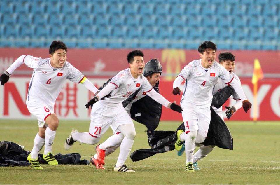 Quang Hải chia sẻ những cảm xúc của mình sau chiến thắng lịch sử trước U23 Qatar