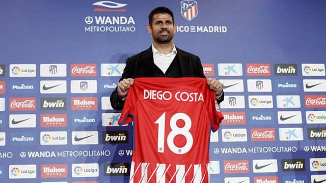 Diego Costa ra mắt Atletico Madrid