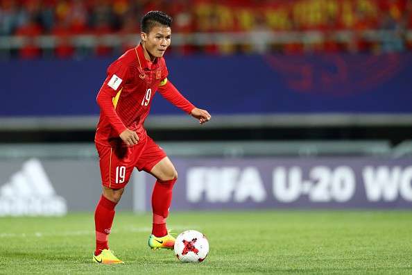 Quang Hải là cầu thủ duy nhất ghi bàn cho U23 Việt Nam ở vòng bảng U23 châu Á