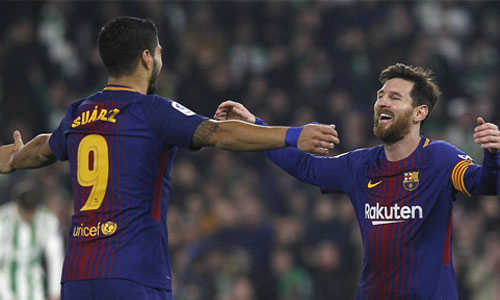 Messi, Suarez chói sáng, Barca đại thắng tạo cách biệt