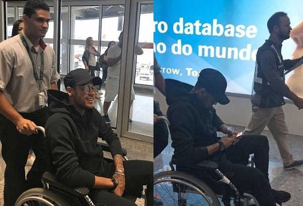 Neymar ngồi xe lăn, nguy cơ lỡ hẹn World Cup 2018
