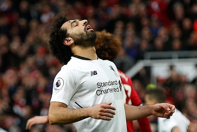  Salah không còn là chính mình trên sân Old Trafford. 