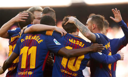 Barca đang tiến gần đến chức vô địch La Liga mùa 2017-2018. 
