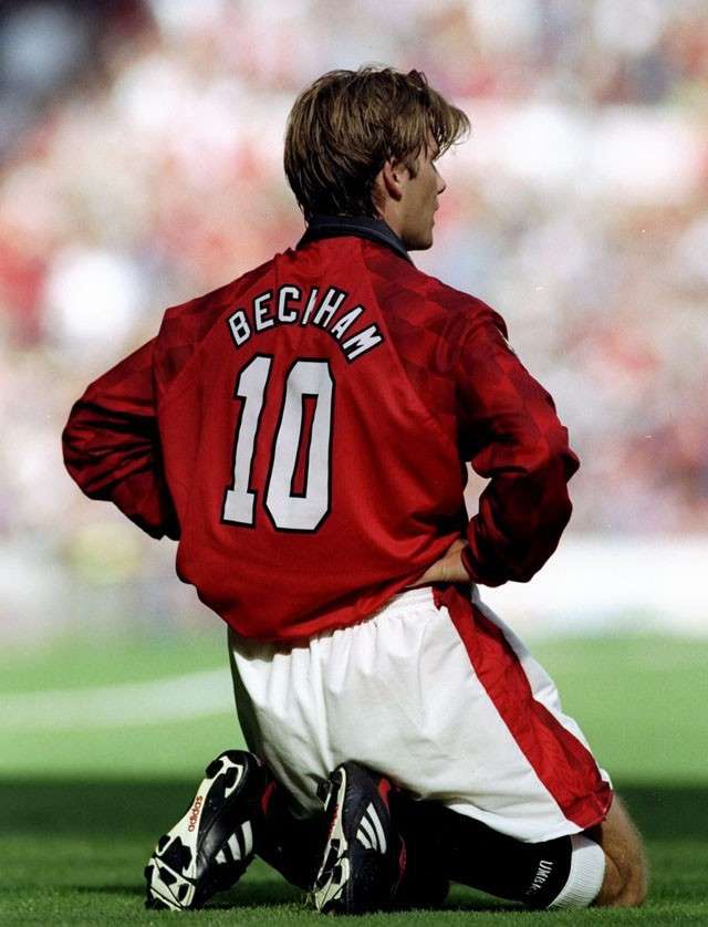 David Beckham từng khoác áo số 10 ở MU