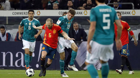 Đức và Tây Ban Nha cho thấy hai đội đang ở cùng đẳng cấp