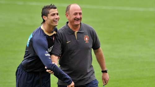 Scolari là thầy của Ronaldo trong 5 năm ở tuyển Bồ Đào Nha