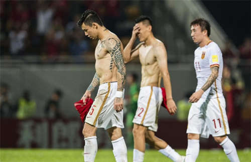 Nhiều cầu thủ Trung Quốc thích xăm như những đồng nghiệp phương Tây