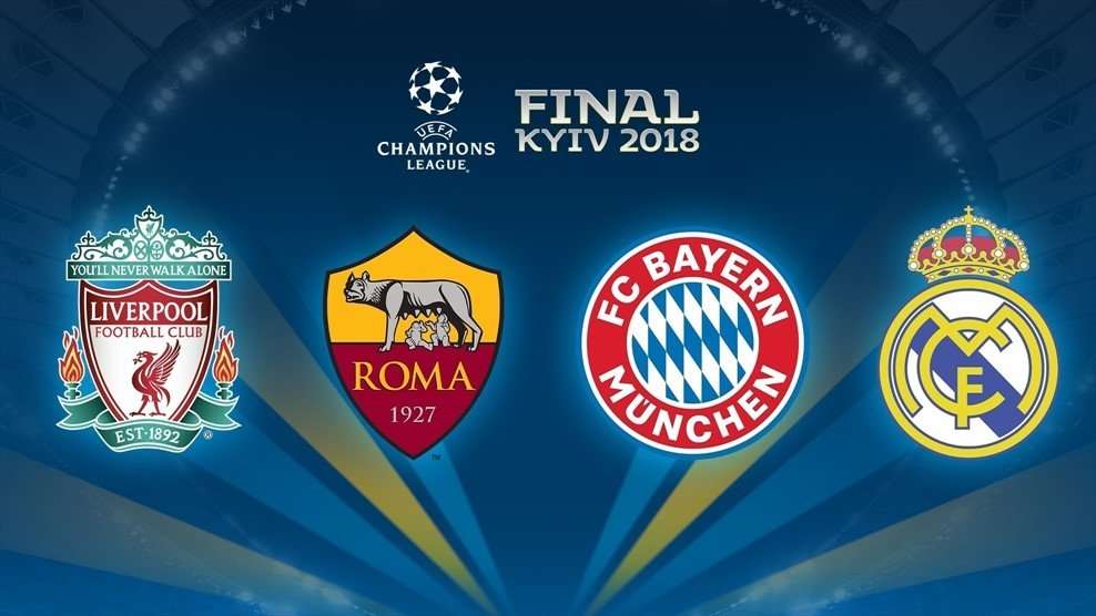 Xác định 4 đội lọt vào bán kết là Liverpool, Roma, Bayern và Real Madrid
