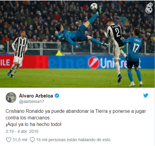 Arbeloa cho rằng C.Ronaldo nên chuyển lên Sao Hỏa chơi bóng
