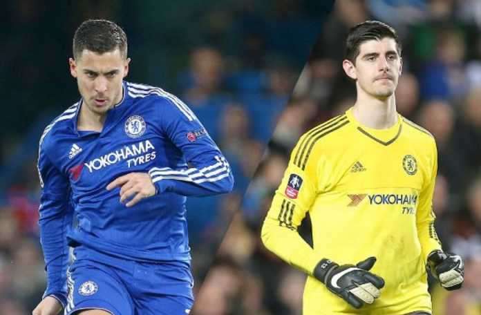 Chelsea sẽ phải chuẩn bị những phương án nếu như Hazard và Courtois ra đi sau mùa giải này